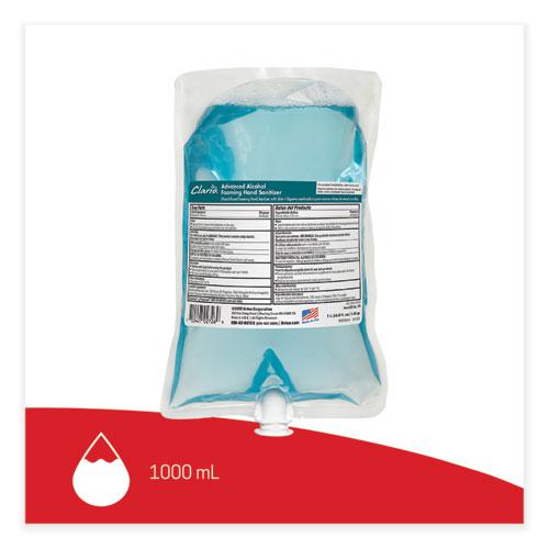 Clario Advanced Alcohol Foaming Sanitizer, 1,000 mL Bag, Citrus, 6/Carton. Picture 4