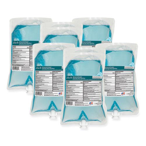 Clario Advanced Alcohol Foaming Sanitizer, 1,000 mL Bag, Citrus, 6/Carton. Picture 6