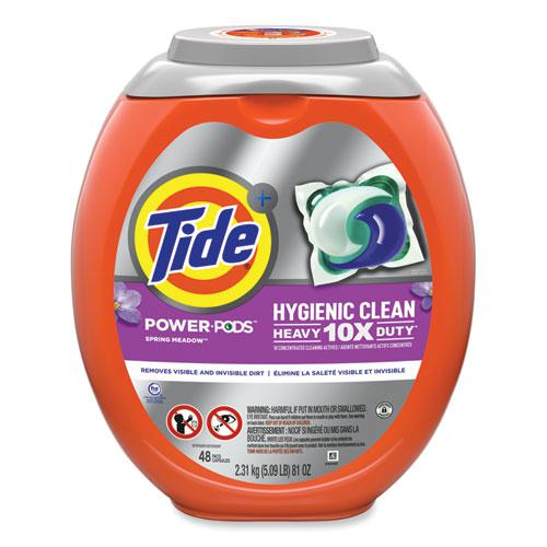 Hygienic Clean Heavy 10x Duty Power Pods, Spring Meadow Scent, 81 oz Tub, 48 Pods/Tub, 4 Tubs/Carton. Picture 1