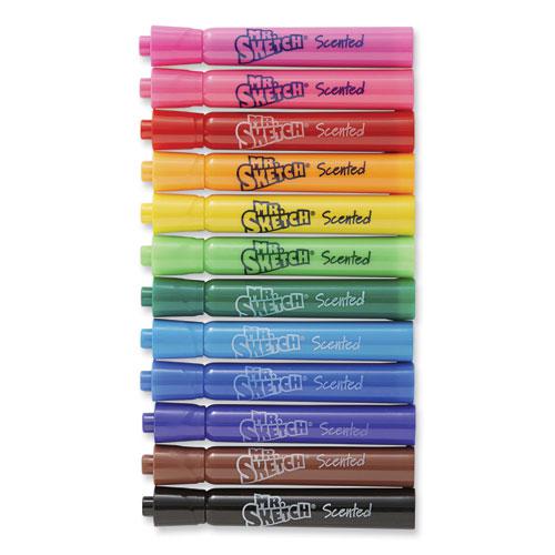 Scented Watercolor Marker, Broad Chisel Tip, Assorted Colors, 12/Set. Picture 2