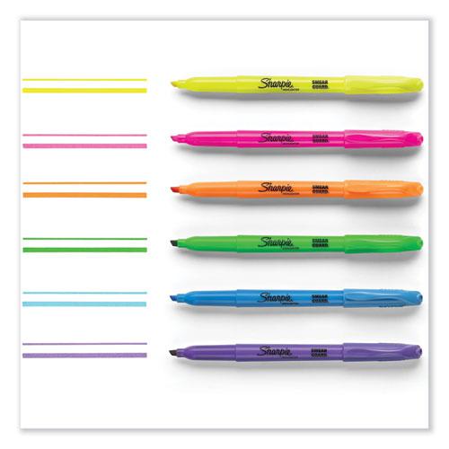 Pocket Style Highlighters, Assorted Ink Colors, Chisel Tip, Assorted Barrel Colors, 24/Pack. Picture 3
