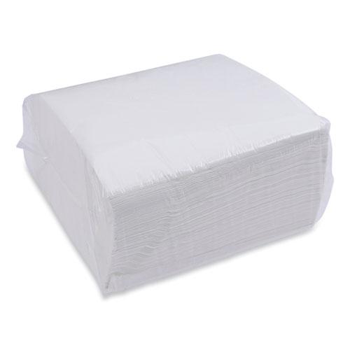 Dinner Napkin, 1-Ply, 17 x 17, White, 250/Pack, 12 Packs/Carton. Picture 7