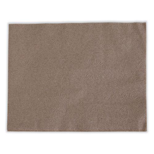 1/4-Fold Lunch Napkins, 1-Ply, 13 x 10, Kraft, 500/Pack, 12 Packs/Carton. Picture 6