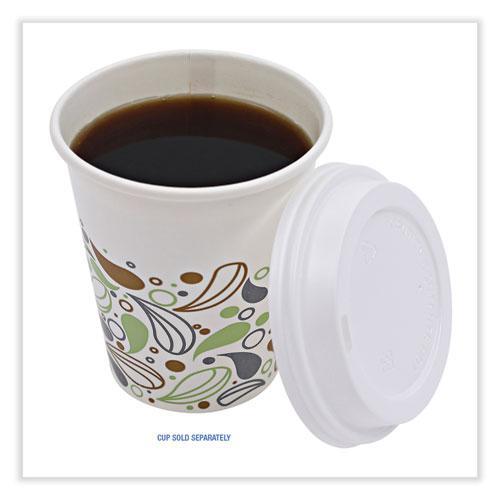 Deerfield Hot Cup Lids, Fits 10 oz to 20 oz Cups, White, Plastic, 50/Pack, 20 Packs/Carton. Picture 8