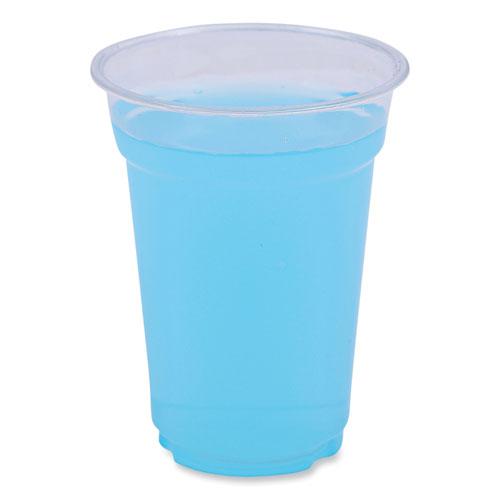 Clear Plastic Cold Cups, 9 oz, PET, 50 Cups/Sleeve, 20 Sleeves/Carton. Picture 1