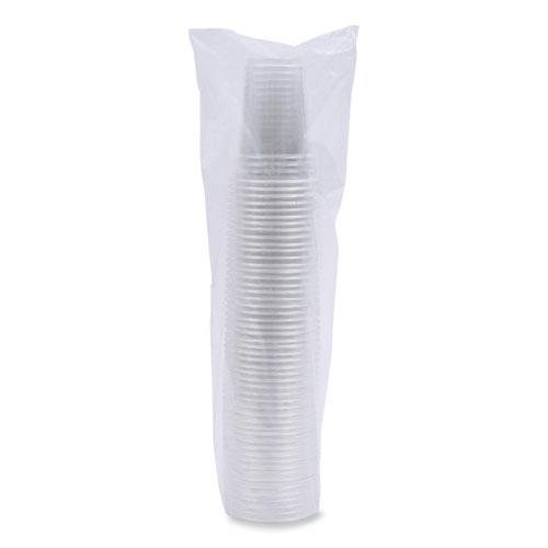 Clear Plastic Cold Cups, 9 oz, PET, 50 Cups/Sleeve, 20 Sleeves/Carton. Picture 7