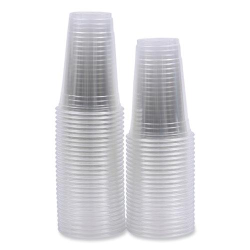 Clear Plastic Cold Cups, 20 oz, PET, 50 Cups/Sleeve, 20 Sleeves/Carton. Picture 9