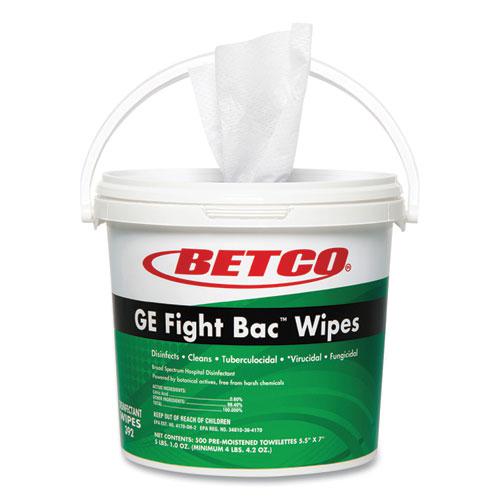 GE Fight Bac Disinfecting Wipes, 5.5 x 7, Fresh Scent, 500/Bucket, 4 Buckets/Carton. Picture 1