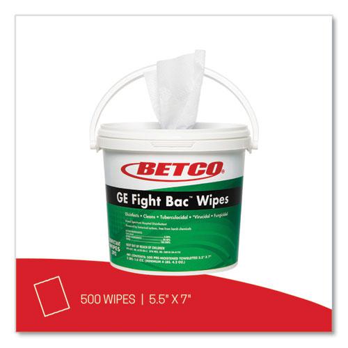 GE Fight Bac Disinfecting Wipes, 5.5 x 7, Fresh Scent, 500/Bucket, 4 Buckets/Carton. Picture 3