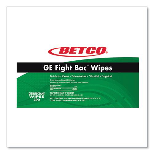 GE Fight Bac Disinfecting Wipes, 5.5 x 7, Fresh Scent, 500/Bucket, 4 Buckets/Carton. Picture 6