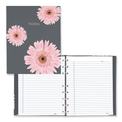 NotePro Notebook, 1-Subject, Medium/College Rule, Pink/Gray Cover, (75) 9.25 x 7.25 Sheets. Picture 1