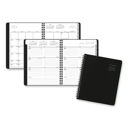 Contempo Lite Academic Year Weekly/Monthly Planner, 8.75 x 7.87, Black Cover, 12-Month (July to June) 2024 to 2025. Picture 1