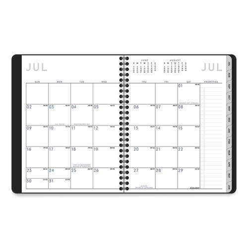 Contempo Lite Academic Year Weekly/Monthly Planner, 8.75 x 7.87, Black Cover, 12-Month (July to June) 2024 to 2025. Picture 2
