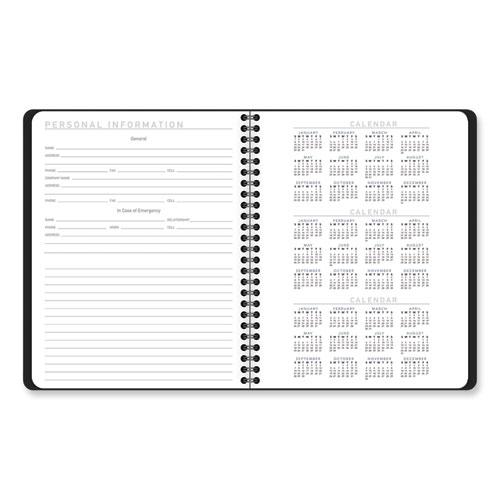 Contempo Lite Academic Year Weekly/Monthly Planner, 8.75 x 7.87, Black Cover, 12-Month (July to June) 2024 to 2025. Picture 3