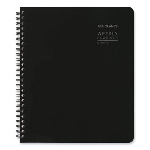 Contempo Lite Academic Year Weekly/Monthly Planner, 8.75 x 7.87, Black Cover, 12-Month (July to June) 2024 to 2025. Picture 4