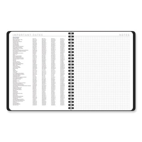 Contempo Lite Academic Year Weekly/Monthly Planner, 8.75 x 7.87, Black Cover, 12-Month (July to June) 2024 to 2025. Picture 9