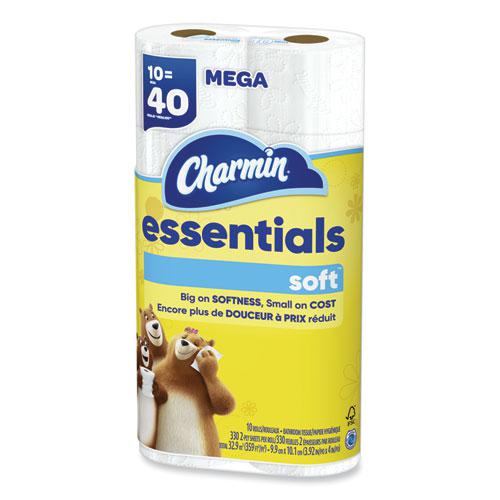 Essentials Soft Bathroom Tissue, Septic Safe, 2-Ply, White, 330 Sheets/Roll, 30 Rolls/Carton. Picture 2
