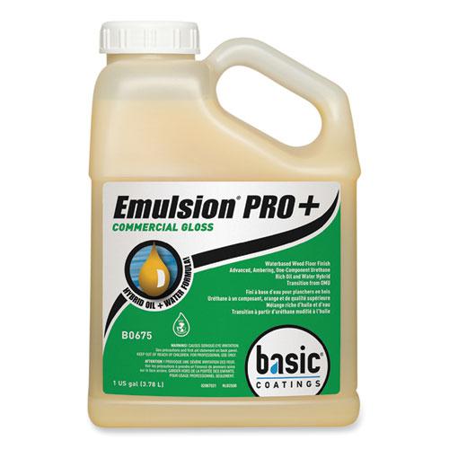 Emulsion Pro+ Floor Finish and Sealer, 1 gal Bottle, 4/Carton. Picture 2