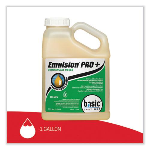 Emulsion Pro+ Floor Finish and Sealer, 1 gal Bottle, 4/Carton. Picture 5