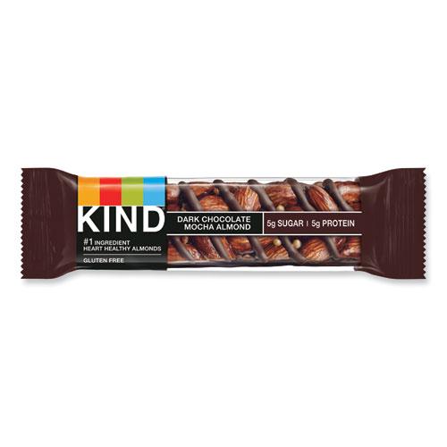 Nuts and Spices Bar, Dark Chocolate Mocha Almond, 1.4 oz Bar, 12/Box. Picture 2