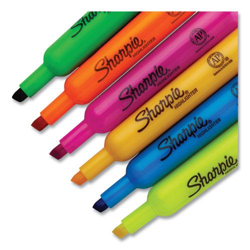 Tank Style Highlighters, Assorted Ink Colors, Chisel Tip, Assorted Barrel Colors, 36/Pack. Picture 4