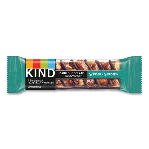 Nuts and Spices Bar, Dark Chocolate Almond Mint, 1.4 oz Bar, 12/Box. Picture 2