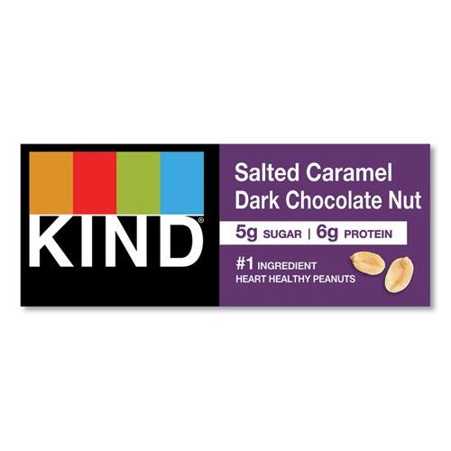 Nuts and Spices Bar, Salted Caramel and Dark Chocolate Nut, 1.4 oz, 12/Pack. Picture 6