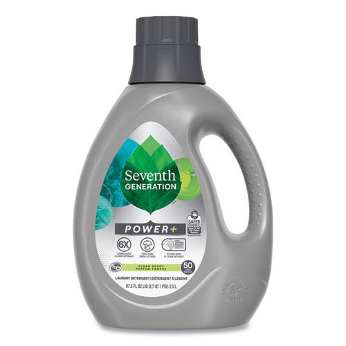 Power+ Laundry Detergent, Clean Scent, 87.5 oz Bottle. Picture 2