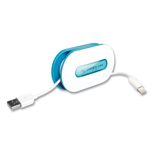 WrapID, Holds up to 6 ft of Cord, Blue. Picture 2