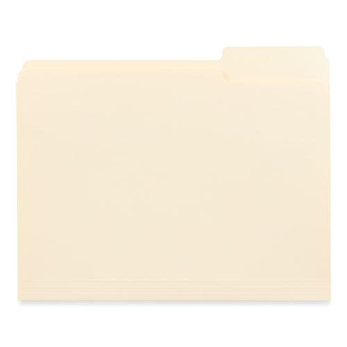 Top Tab File Folders, 1/3-Cut Tabs: Assorted, Letter Size, 0.75" Expansion, Manila, 250/Box. Picture 3