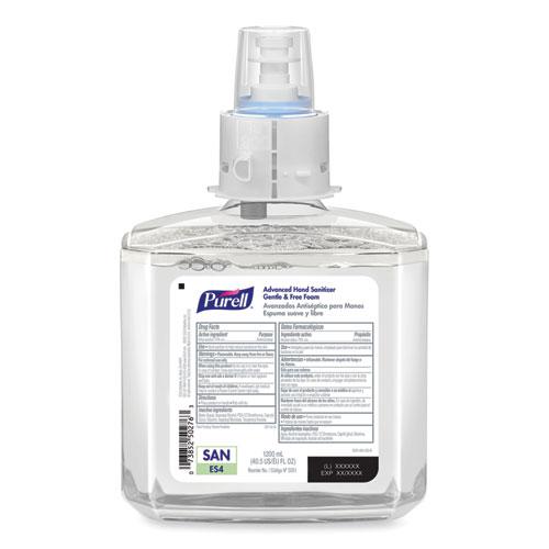 Advanced Hand Sanitizer Gentle and Free Foam, 1,200 mL Refill, Fragrance-Free, For ES4 Dispensers, 2/Carton. Picture 2