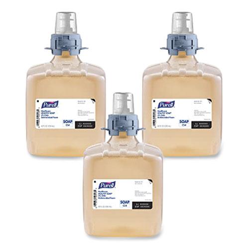 Healthcare HEALTHY SOAP 2% CHG Antimicrobial Foam, for CS4 Dispensers, Fragrance-Free, 1,250 mL, 3/Carton. Picture 1