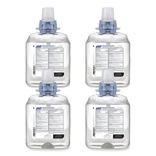 Advanced Hand Sanitizer Foam, For CS4 and FMX-12 Dispensers, 1,200 mL, Unscented, 4/Carton. Picture 1
