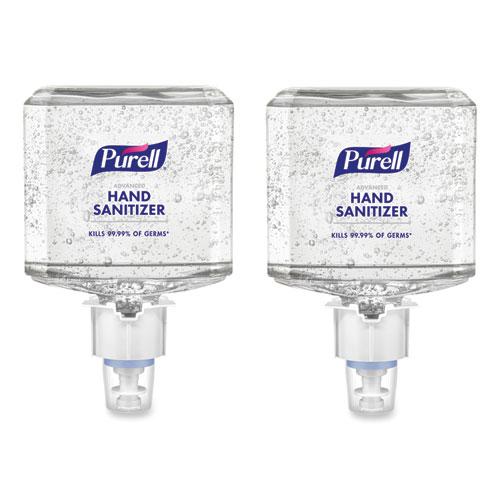 Advanced Hand Sanitizer Gel Refill, 1,200 mL, Clean Scent, For ES6 Dispensers, 2/Carton. Picture 1