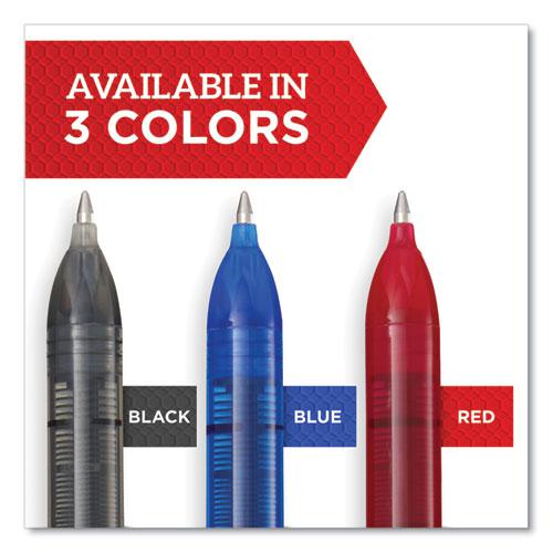 Professional Design Roller Ball Pen, Stick, Medium 0.7 mm, Red Ink, Black/Red Barrel, Dozen. Picture 4