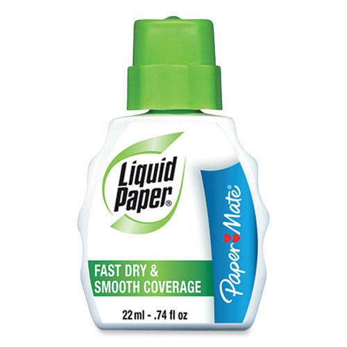 Fast Dry Correction Fluid, 22 ml Bottle, White, Dozen. Picture 1