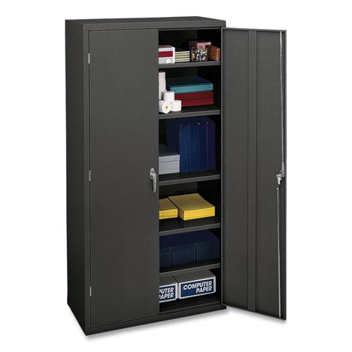 Assembled Storage Cabinet, 36w x 18.13d x 71.75h, Charcoal. Picture 1