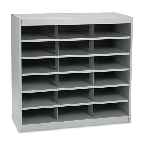 Steel Project Center Organizer, 18 Pockets, 37.5 x 15.75 x 36.5, Gray. The main picture.