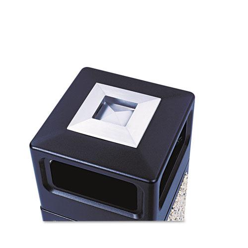 Canmeleon Aggregate Panel Receptacles, 15 gal, Polyethylene/Stainless Steel, Black. Picture 2