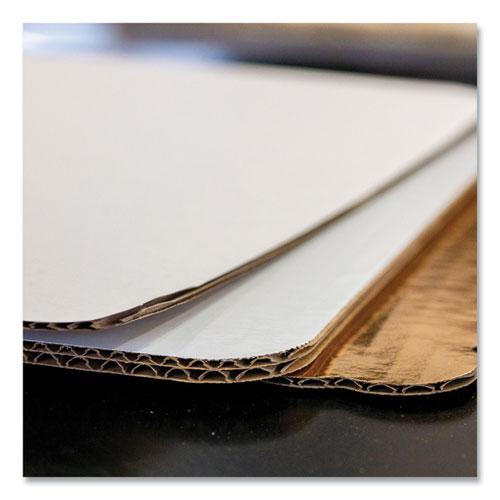 Bakery Bright White Cake Pad, Single Wall Pad, 1/4 Sheet, 10 x 14, White, Paper, 100/Bundle. Picture 2