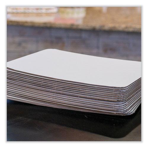 Bakery Bright White Cake Pad, Single Wall Pad, 1/4 Sheet, 10 x 14, White, Paper, 100/Bundle. Picture 4