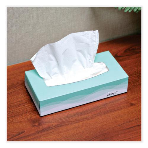 Facial Tissue, 2 Ply, White, Flat Pop-Up Box, 100 Sheets/Box, 30 Boxes/Carton. Picture 4