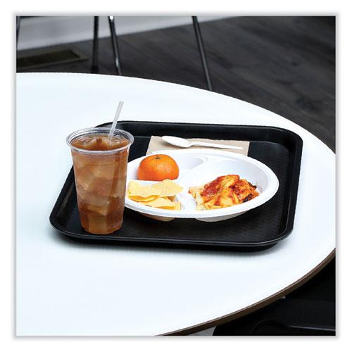 Hi-Impact Plastic Dinnerware, Plate, 3-Compartment, 10" dia, White, 500/Carton. Picture 7