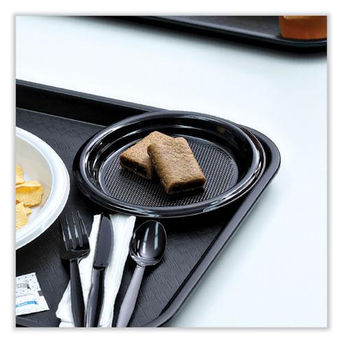 Hi-Impact Plastic Dinnerware, Plate, 6" dia, Black, 1,000/Carton. Picture 7
