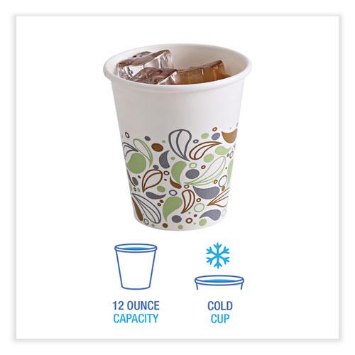 Deerfield Printed Paper Cold Cups, 12 oz, 50 Cups/Sleeve, 20 Sleeves/Carton. Picture 4