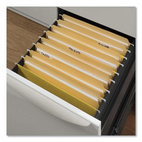 Top Tab File Folders, Straight Tabs, Letter Size, 0.75" Expansion, Manila, 100/Box. Picture 3