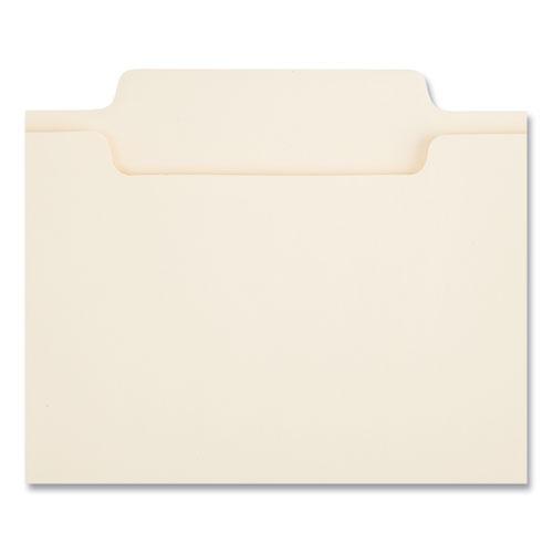Reinforced Top Tab Fastener Folders, 0.75" Expansion, 2 Fasteners, Legal Size, Manila Exterior, 50/Box. Picture 2