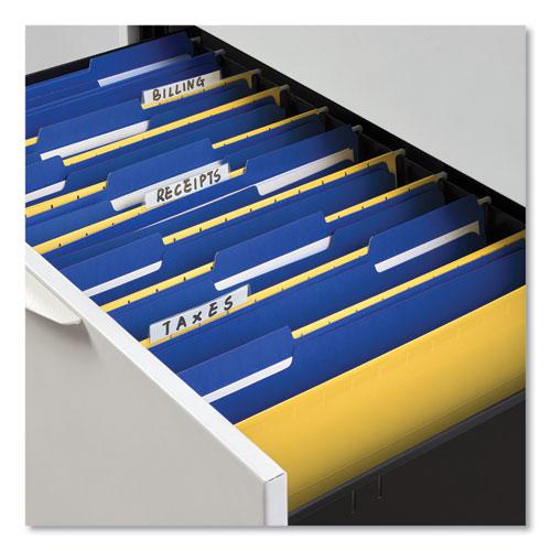 Deluxe Reinforced Top Tab Fastener Folders, 0.75" Expansion, 2 Fasteners, Legal Size, Blue Exterior, 50/Box. Picture 5