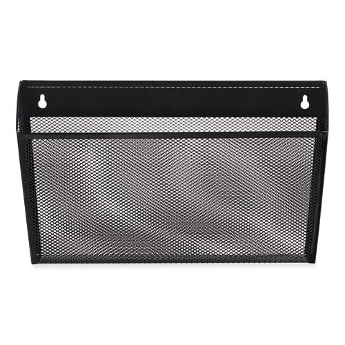 Metal Mesh Wall File, Letter Size, 14" x 3.1" x 8.2", Black. Picture 1