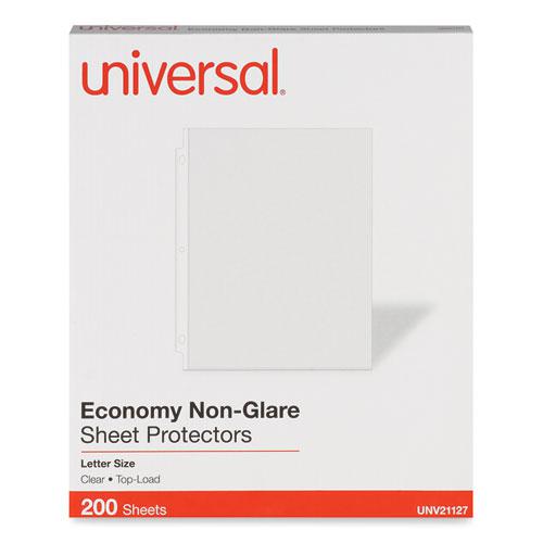 Top-Load Poly Sheet Protectors, Nonglare, Economy, Letter, 200/Box. Picture 1